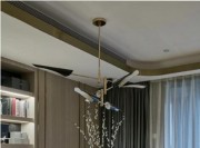 清新淡雅的现代简约90平米二居室餐厅装修效果图