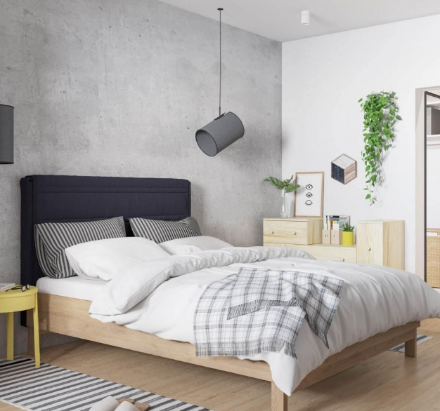 日式简洁清新风70平米二居室卧室装修效果图