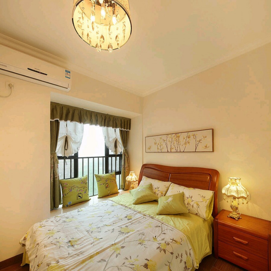 高端典雅欧式风格110平米三居室卧室吊顶装修效果图