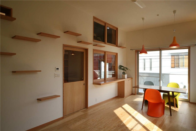 恬静自然的日式风格160平米别墅客厅窗户装修效果图