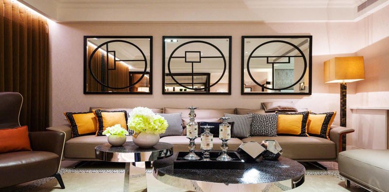 诗情画意的东南亚风格公寓客厅装修效果图
