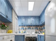 浪漫的地中海风格120平米三居室厨房装修效果图