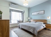 朴素自然的日式风格120平米三居室卧室装修效果图