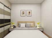 清新自然的北欧风格140平米四居室卧室衣柜装修效果图