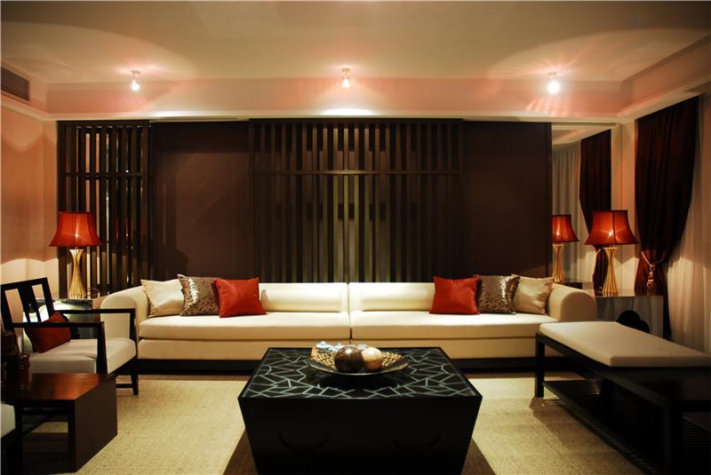 静谧的东南亚风格130平米四居室装修效果图