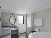 淳朴恬淡美式风格100平米公寓卫生间浴室柜装修效果图