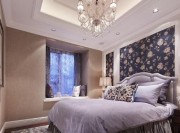 和谐惬意的美式风格120平米复式loft卧室背景墙装修效果图