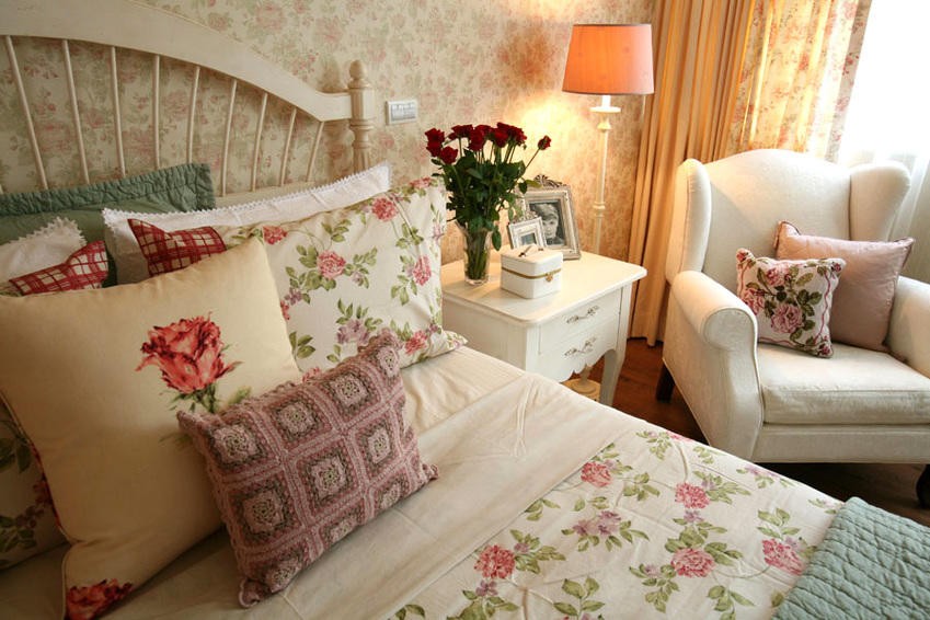 温馨的地中海风格100平米复式卧室装修效果图