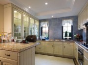 质朴温暖美式风格100平米复式loft厨房橱柜装修效果图