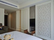 乡村地中海风格150平米别墅卧室装修效果图