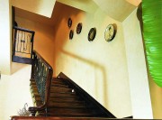 褐色雅致的东南亚风格160平米别墅楼梯装修效果图