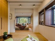 古典雅致日式风格80平米二居室客厅吊顶装修效果图