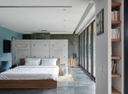 静谧自然日式风格200平米别墅卧室背景墙装修效果图