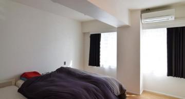 休闲清新日式风格80平米公寓卧室吊顶装修效果图