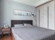 沉稳温暖的北欧风格三居室卧室装修效果图