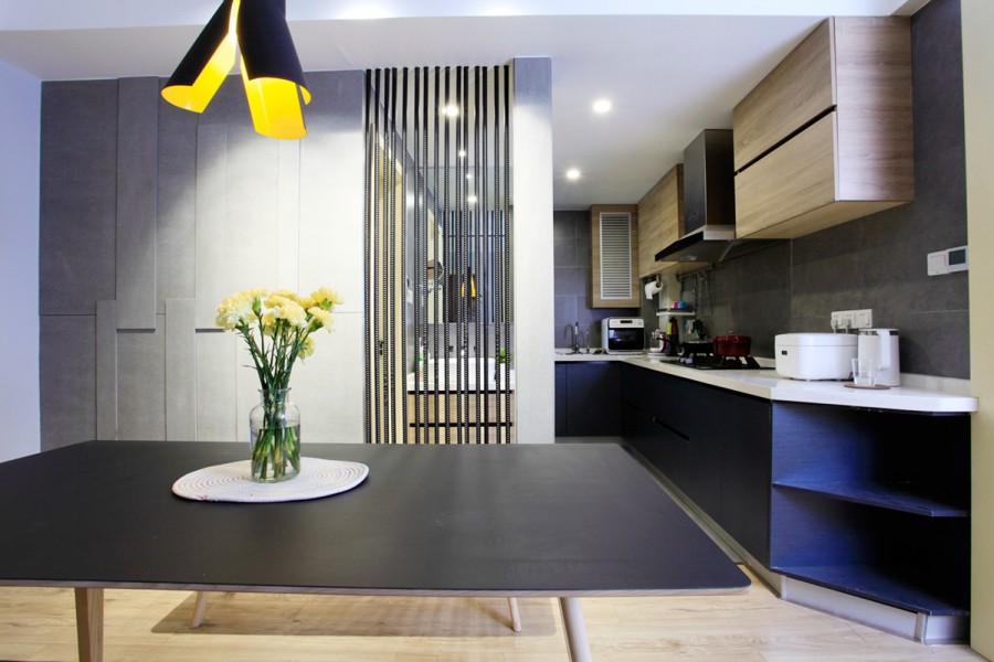 简洁的北欧风格二居室厨房装修效果图