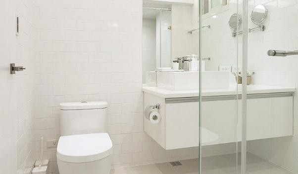 清新舒适的日式风格70平米一居室卫生间浴室柜装修效果图