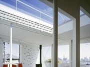和式简洁日式风格160平米别墅阳台背景墙装修效果图