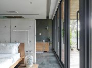 静谧自然日式风格200平米别墅卧室窗户装修效果图