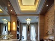 时尚现代中式风格100平米三居室卫生间浴室柜装修效果图