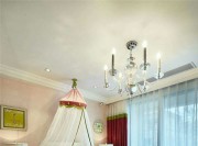 古典欧式风格别墅卧室窗帘装修效果图