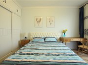 温馨的北欧风格130平米三居室卧室装修效果图