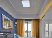 优美雅致的欧式风格四居室卧室窗帘装修效果图