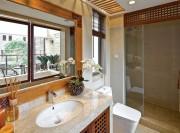华丽大气中式风格140平米三居室卫生间浴室柜装修效果图