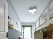 清爽简洁的北欧风格四居室儿童房装修效果图