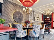 精美古典的东南亚风格一居室餐厅装修效果图