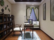 精致典雅的东南亚风格四居室书房装修效果图