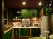 神秘色彩的东南亚风格一居室厨房装修效果图