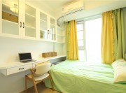温馨的北欧风格130平米三居室卧室榻榻米装修效果图