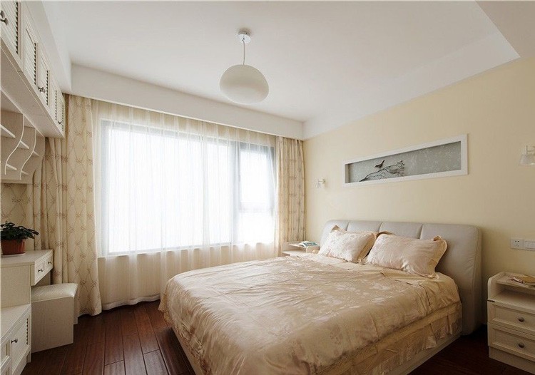 精致典雅中式风格120平米三居室卧室吊顶装修效果图