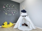 温润素净的北欧风格复式儿童房一角装修效果图