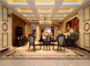 金碧辉煌的欧式风格别墅客厅装修效果图