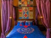 复古的东南亚风格四居室卧室装修效果图