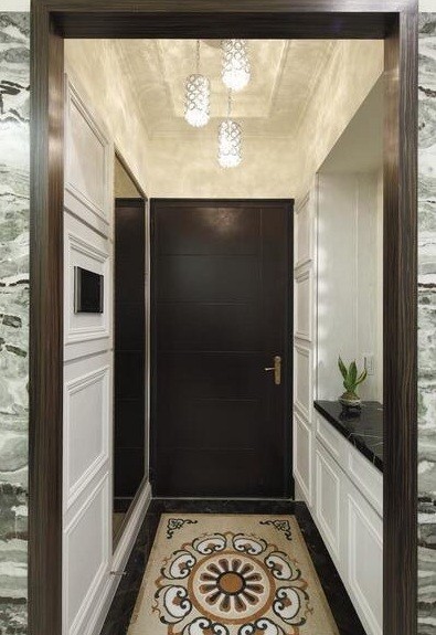 优雅简洁新古典风格100平米二居室玄关过道装修效果图