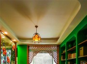 复古的东南亚风格四居室书房装修效果图