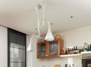 新中式风格简装70平米一居室餐厅吊顶装修效果图