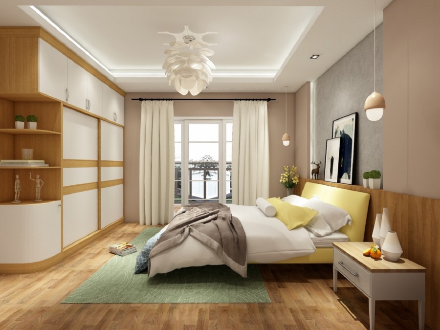 多姿多彩的北欧风格三居室卧室衣柜装修效果图