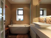 艺术个性现代简约风格220平米别墅卫生间浴室柜装修效果图