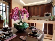 典雅褐色新古典风格120平米公寓厨房橱柜装修效果图