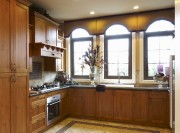 华贵绚丽的新古典风格300平米别墅厨房橱柜装修效果图