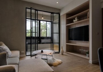 原木元素现代简约风格40平米公寓装修效果图