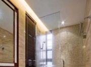 典雅褐色新古典风格120平米公寓卫生间浴室柜装修效果图