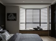 整洁典雅现代简约风格120平米四居室卧室飘窗装修效果图