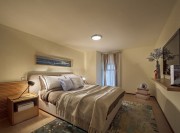海洋欧式风格70平米公寓卧室吊顶装修效果图