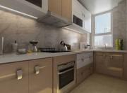 精美高贵欧式风格70平米一居室厨房橱柜装修效果图