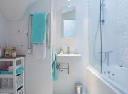 多彩简欧50平米小户型卫生间浴室柜装修效果图